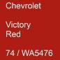 Preview: Chevrolet, Victory Red, 74 / WA5476.